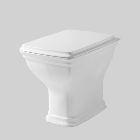 civitas low level cistern with cover white without decor
