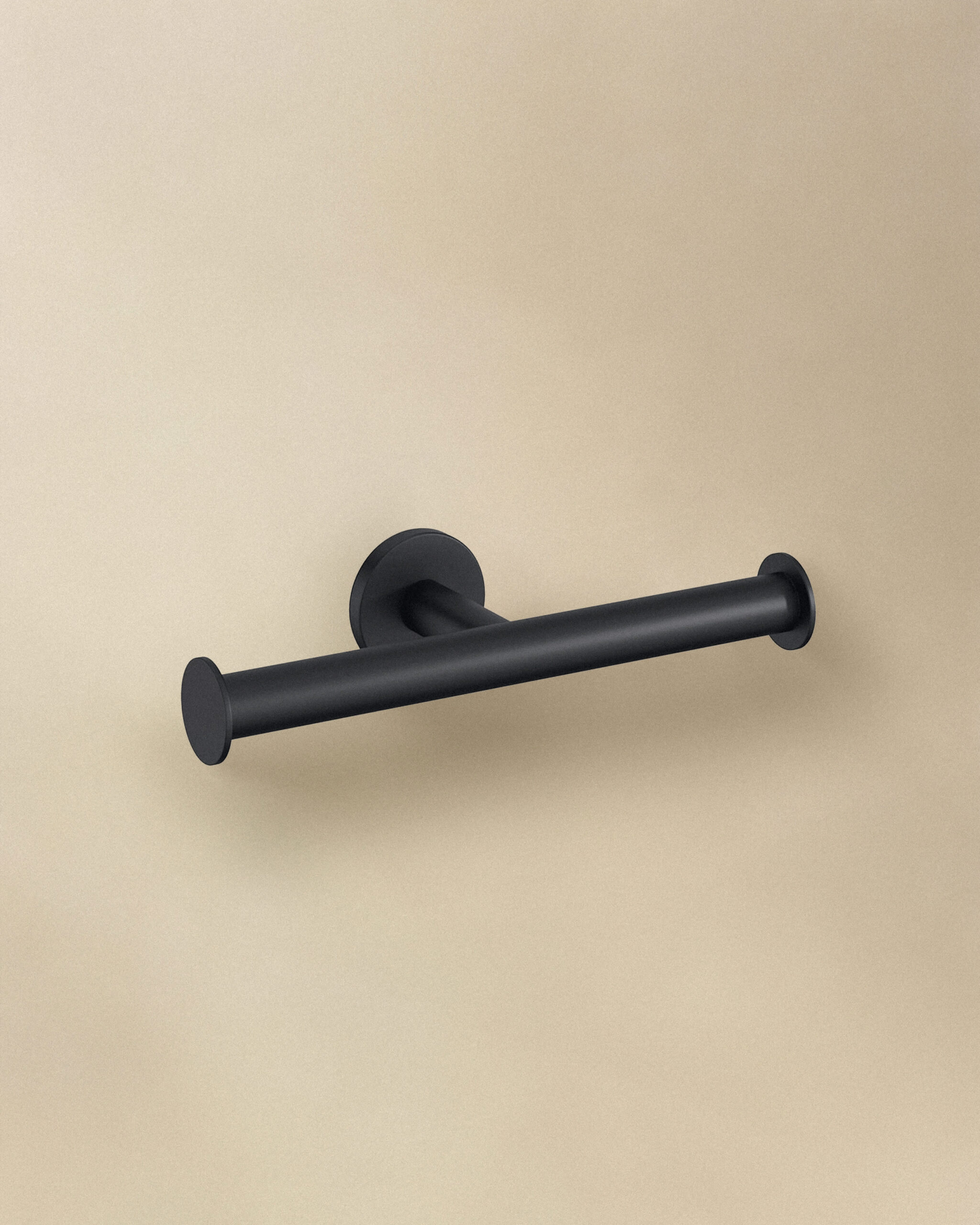 DOUBLE PAPER HOLDER WITHOUT COVER SOFT BL (MAT BL)