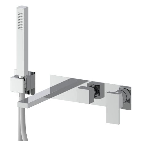 QUADRO EXTERNAL SET FOR CONCEALED BATH MIXER