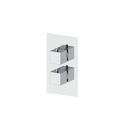 QUADRO EXTERNAL SET FOR CONCEALED 3 WAY THERMOSTATIC SHOWER MIXER
