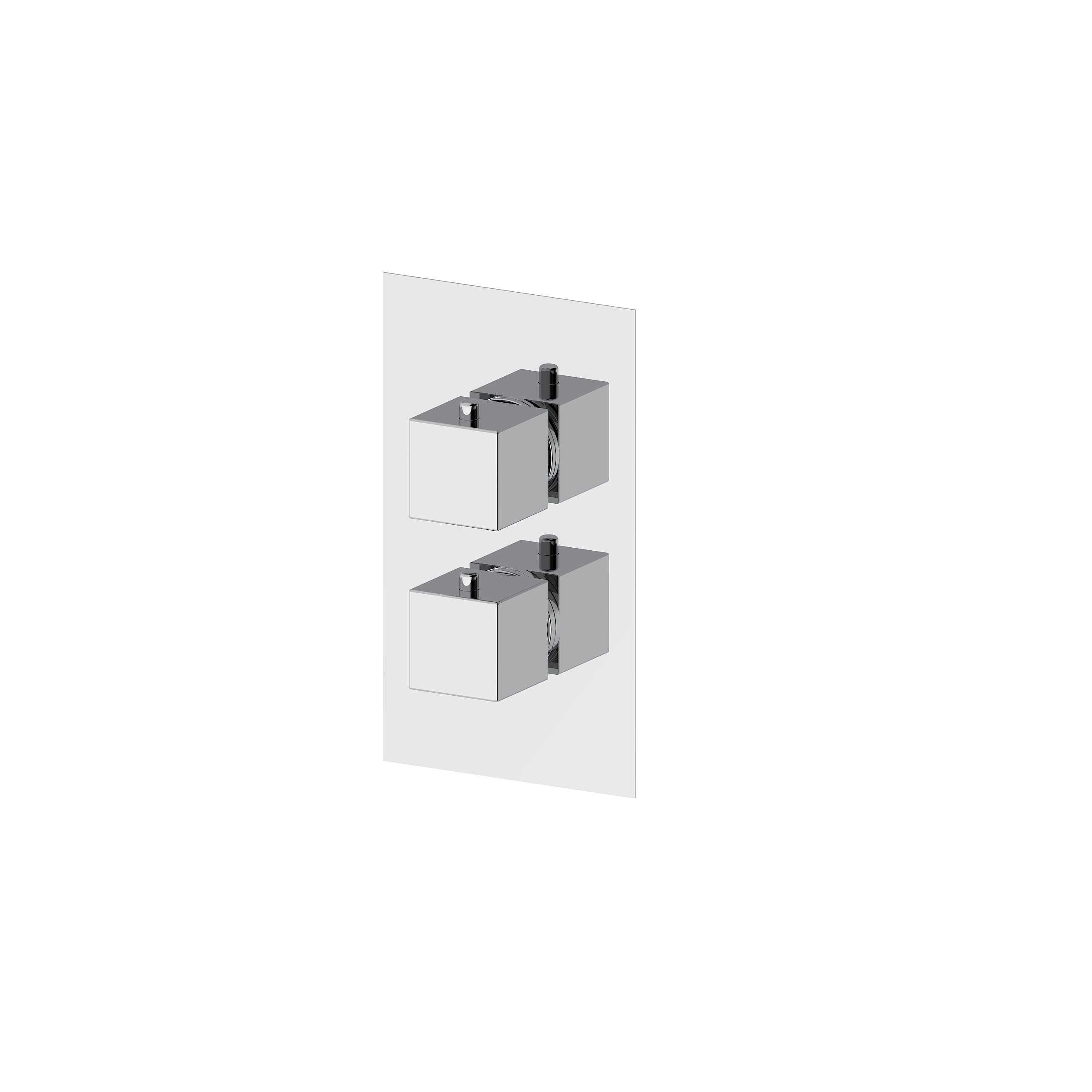 QUADRO EXTERNAL SET FOR CONCEALED 1 WAY THERMOSTATIC SHOWER MIXER