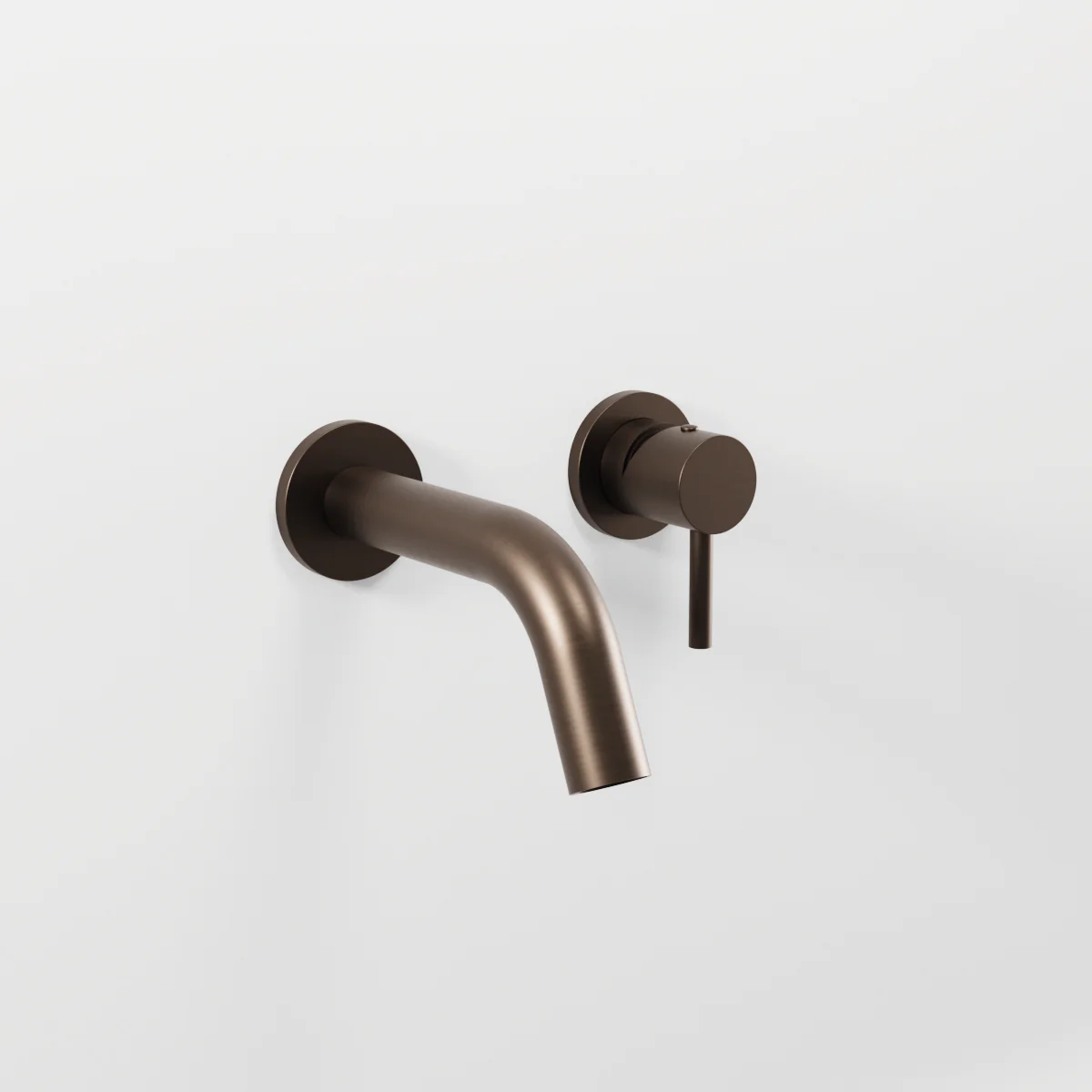 On Built-in basin mixer with Ø 30 mms. 186 mms.spout complete with built-in connections