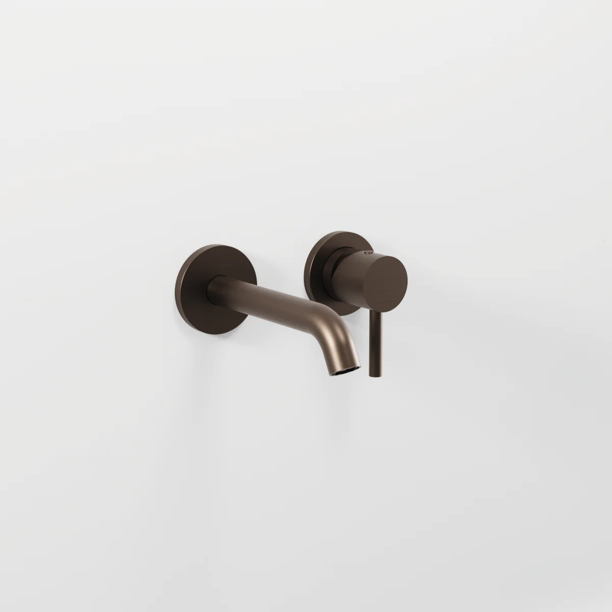 On Built-in basin mixer with 21 mm and 190 mms.spout with built-in connections