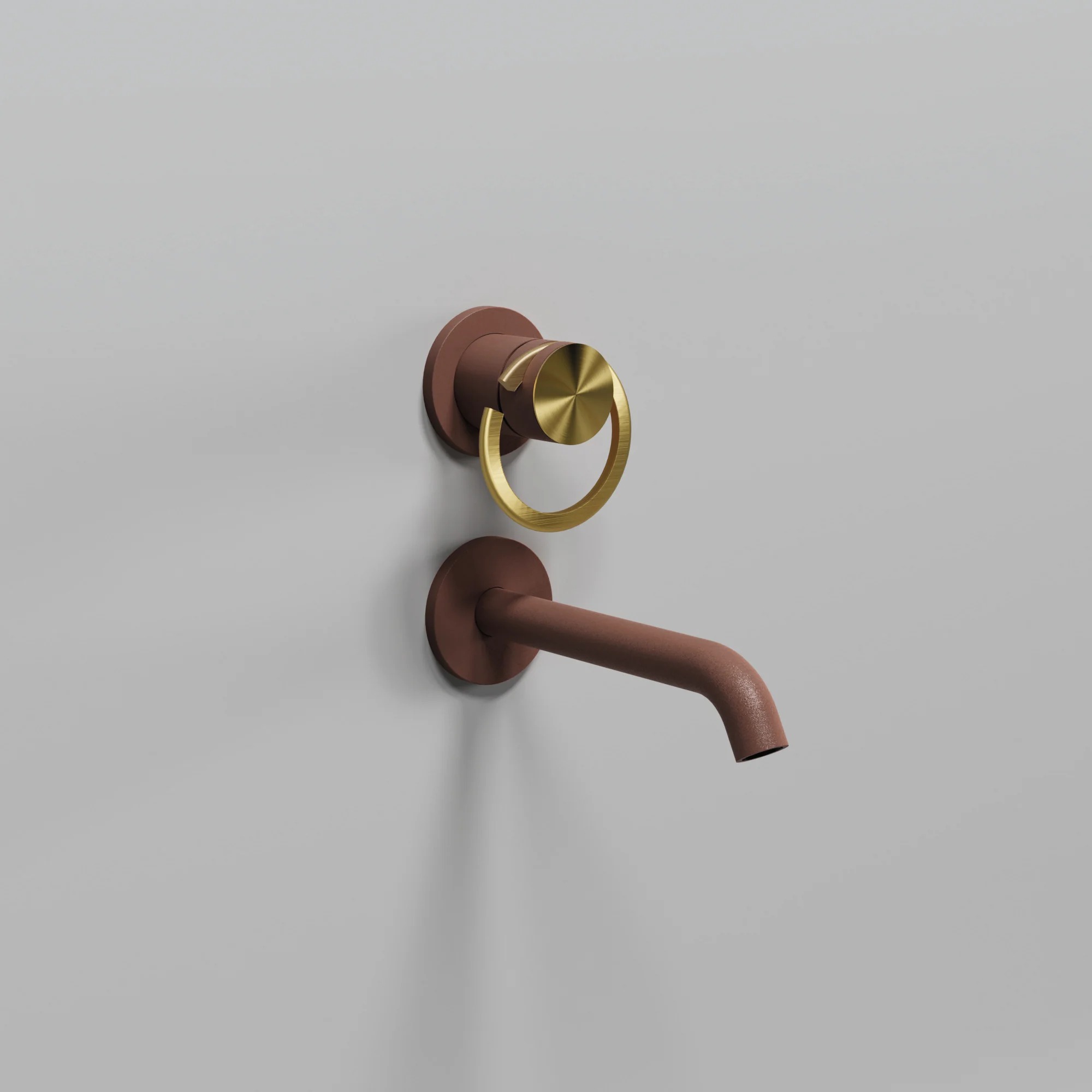Linea by AC Built-in basin mixer with spout complete with built-in connections