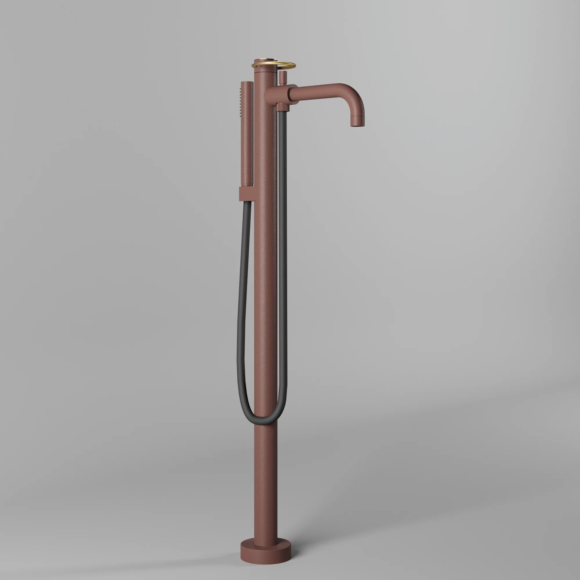 Linea by AC Floor mounted bath mixer with shower set