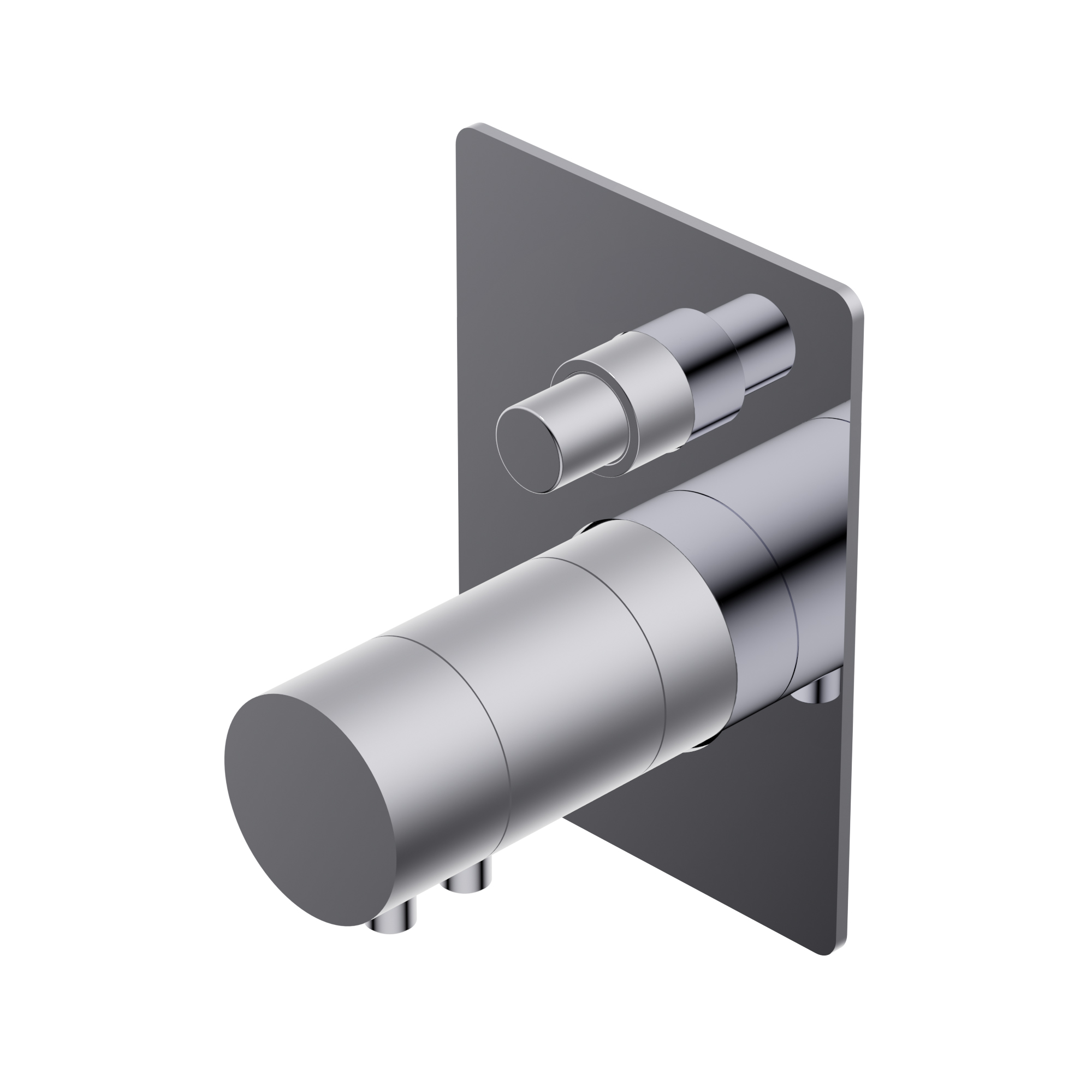 Diametro35 Elegance Outer parts for built-in thermostatic mixer - flow regulator two exits