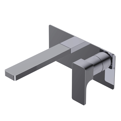 Glitter Outer parts for built-in single lever basin mixer - spout SX Lmax=179mm external plate
