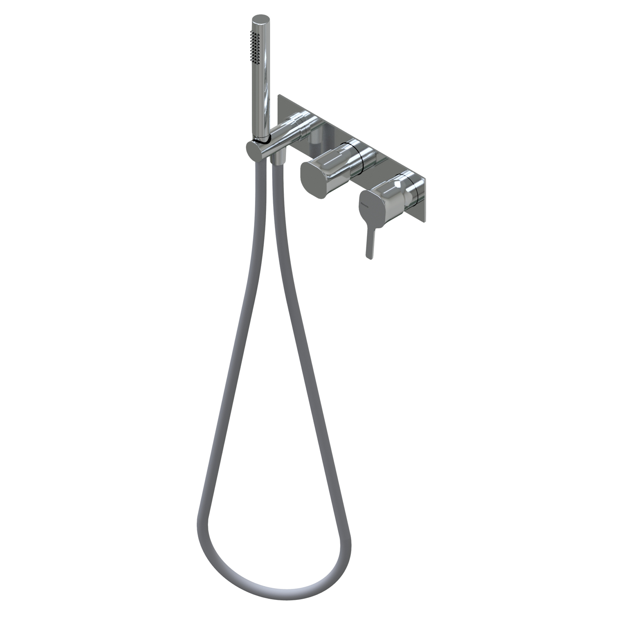 Taormina Built-in single lever bath/shower mixer, two/three ways with rotative diverter