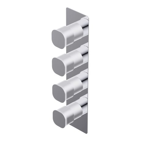 Taormina Built-in thermostatic mixer, three separate exits