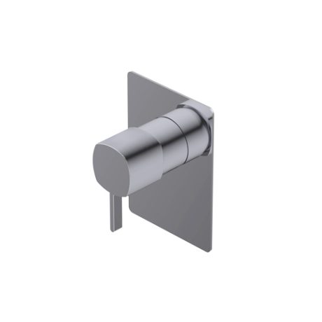 Haptic Outer parts for built-in single lever shower/basin mixer - external plate one way