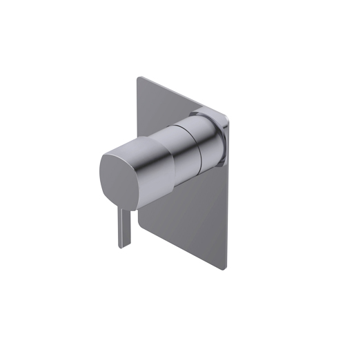 Haptic Outer parts for built-in single lever shower/basin mixer - external plate one way