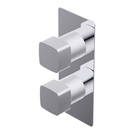 Haptic Outer parts for built-in thermostatic mixer - flow regulator external plate filters and non return valves one way