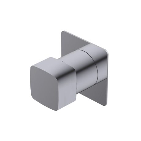 Haptic Outer parts for built-in diverter with flow regulator - three ways out: bath-hand shower-head shower with intermediate stop positions