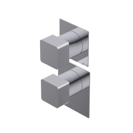 Glitter Outer parts for built-in thermostatic mixer - flow regulator filters and non return valves one way installation in both vertical and horizontal position
