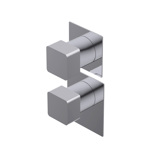 Glitter Outer parts for built-in thermostatic mixer - flow regulator filters and non return valves one way installation in both vertical and horizontal position