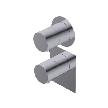 Diametro35 Elegance Outer parts for built-in thermostatic mixer - flow regulator two/three ways out: bath-hand shower-head shower with intermediate stop positions filters and non return valves installation in both vertical and horizontal position