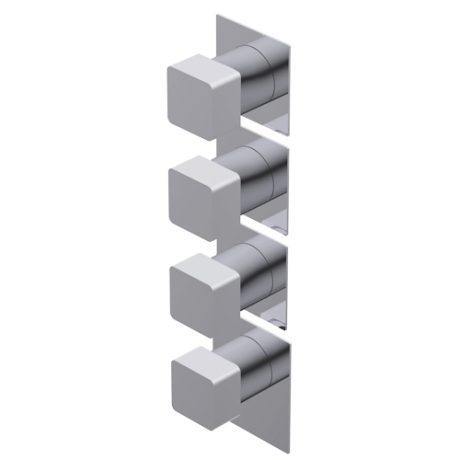 Glitter Outer parts for built-in thermostatic mixer - flow regulator filters and non return valves three separate exits installation in both vertical and horizontal position