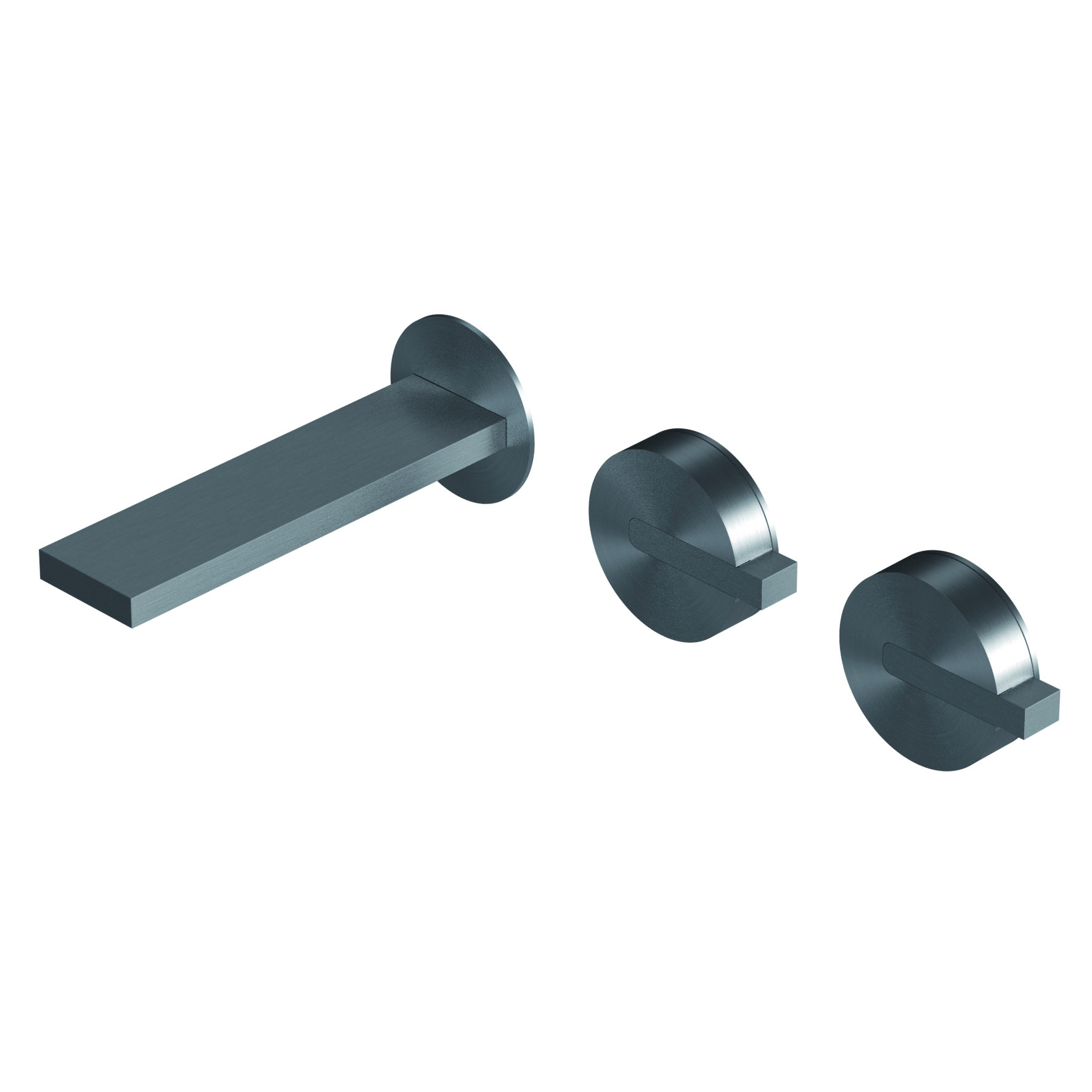DOT316 Outer parts for built-in three holes basin group - spout SX L=134mm
