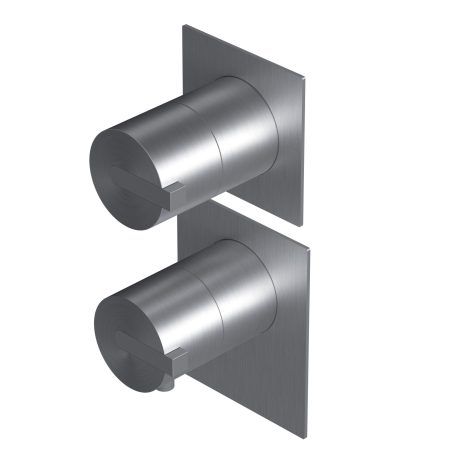 DOT316 Outer parts for built-in thermostatic mixer - flow regulator two/three ways out: bath-hand shower-head shower with intermediate stop positions filters and non return valves