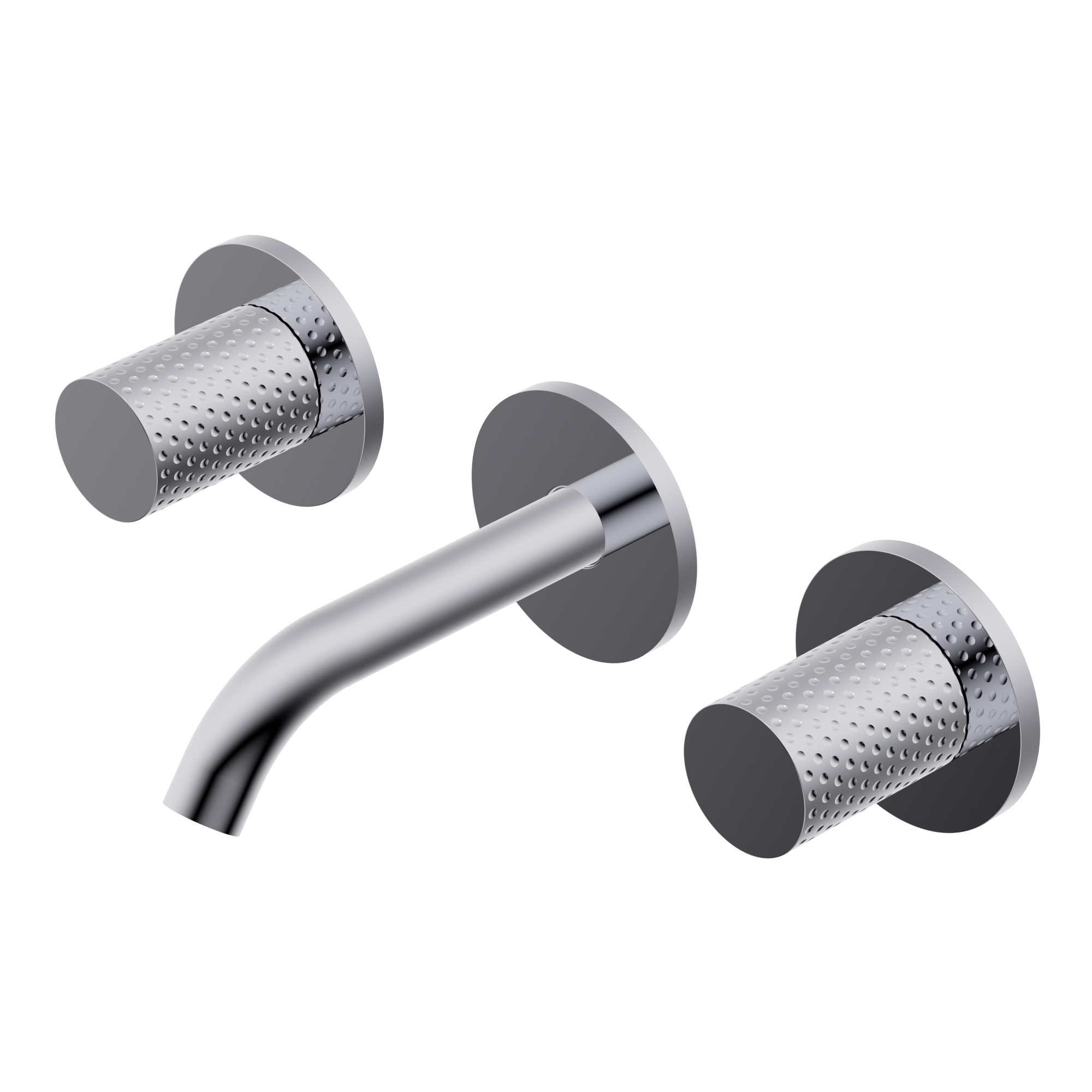 Diametro35 Impronte Outer parts for built-in three holes basin group - spout Lmax=128mm or