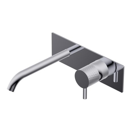 Diametro35 Impronte Outer parts for built-in single lever basin mixer - spout SX Lmax=193mm external plate