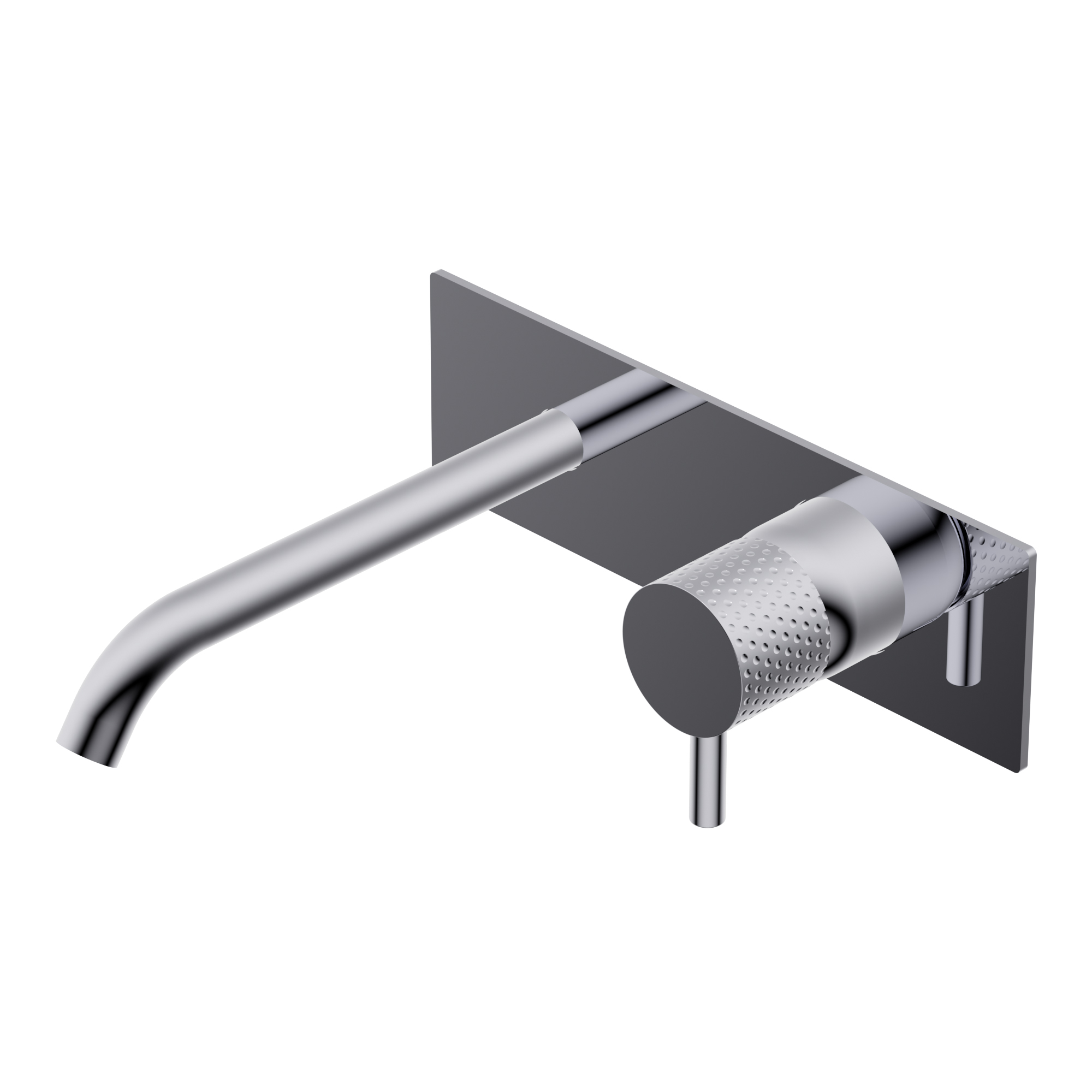 Diametro35 Impronte Outer parts for built-in single lever basin mixer - spout SX Lmax=193mm external plate