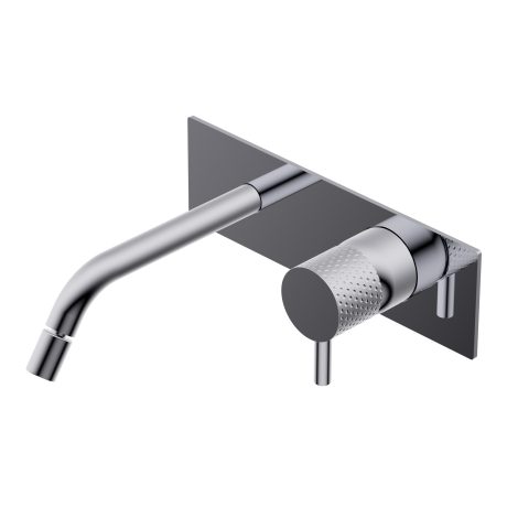 Diametro35 Impronte Outer parts for built-in single lever bidet mixer - spout SX Lmax=179mm external plate