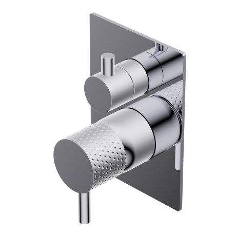 Diametro35 Impronte Outer parts for built-in single lever bath/shower mixer, two ways with rotative diverter