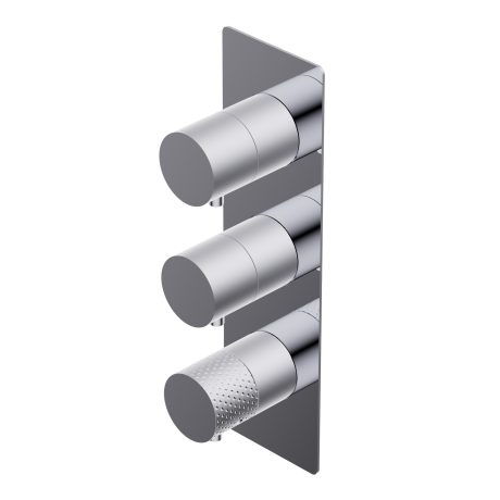 Diametro35 Impronte Outer parts for built-in thermostatic mixer - flow regulator external plate filters and non return valves two separate exits installation in both vertical and horizontal position without thermostatic handle