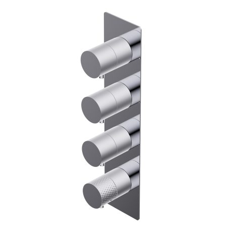 Diametro35 Impronte Outer parts for built-in thermostatic mixer - flow regulator external plate filters and non return valves three separate exits installation in both vertical and horizontal position without thermostatic handle