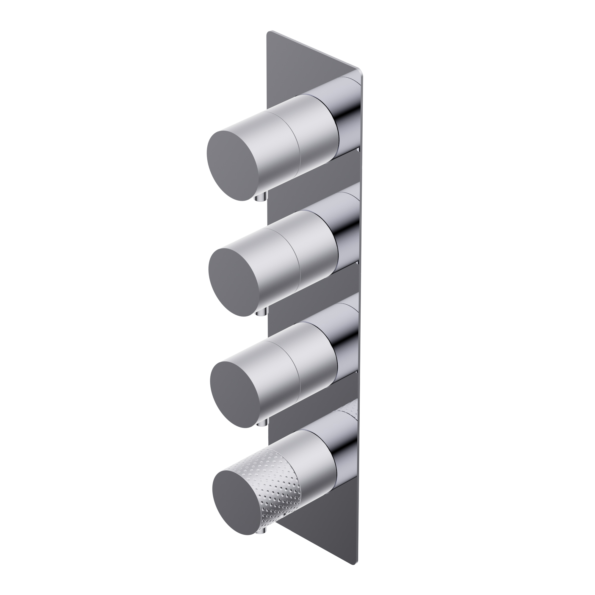 Diametro35 Impronte Outer parts for built-in thermostatic mixer - flow regulator external plate filters and non return valves three separate exits installation in both vertical and horizontal position without thermostatic handle