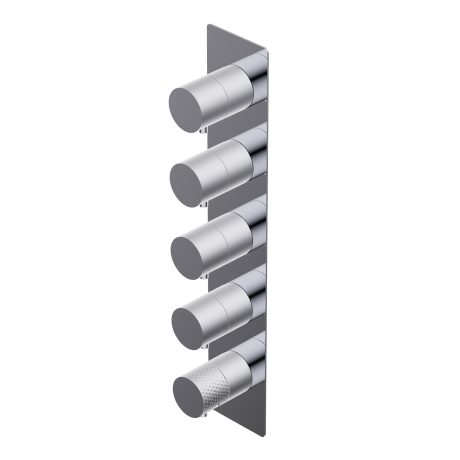 Diametro35 Impronte Outer parts for built-in thermostatic mixer - flow regulator external plate filters and non return valves four separate exits installation in both vertical and horizontal position without thermostatic handle