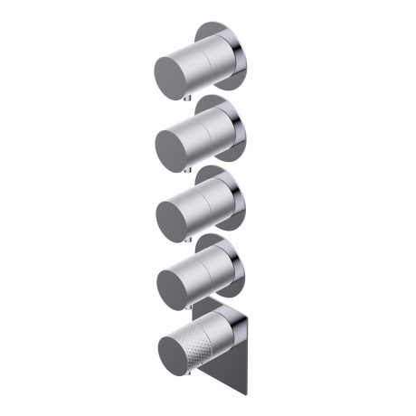 Diametro35 Impronte Outer parts for built-in thermostatic mixer - flow regulator filters and non return valves four separate exits installation in both vertical and horizontal position without thermostatic handle