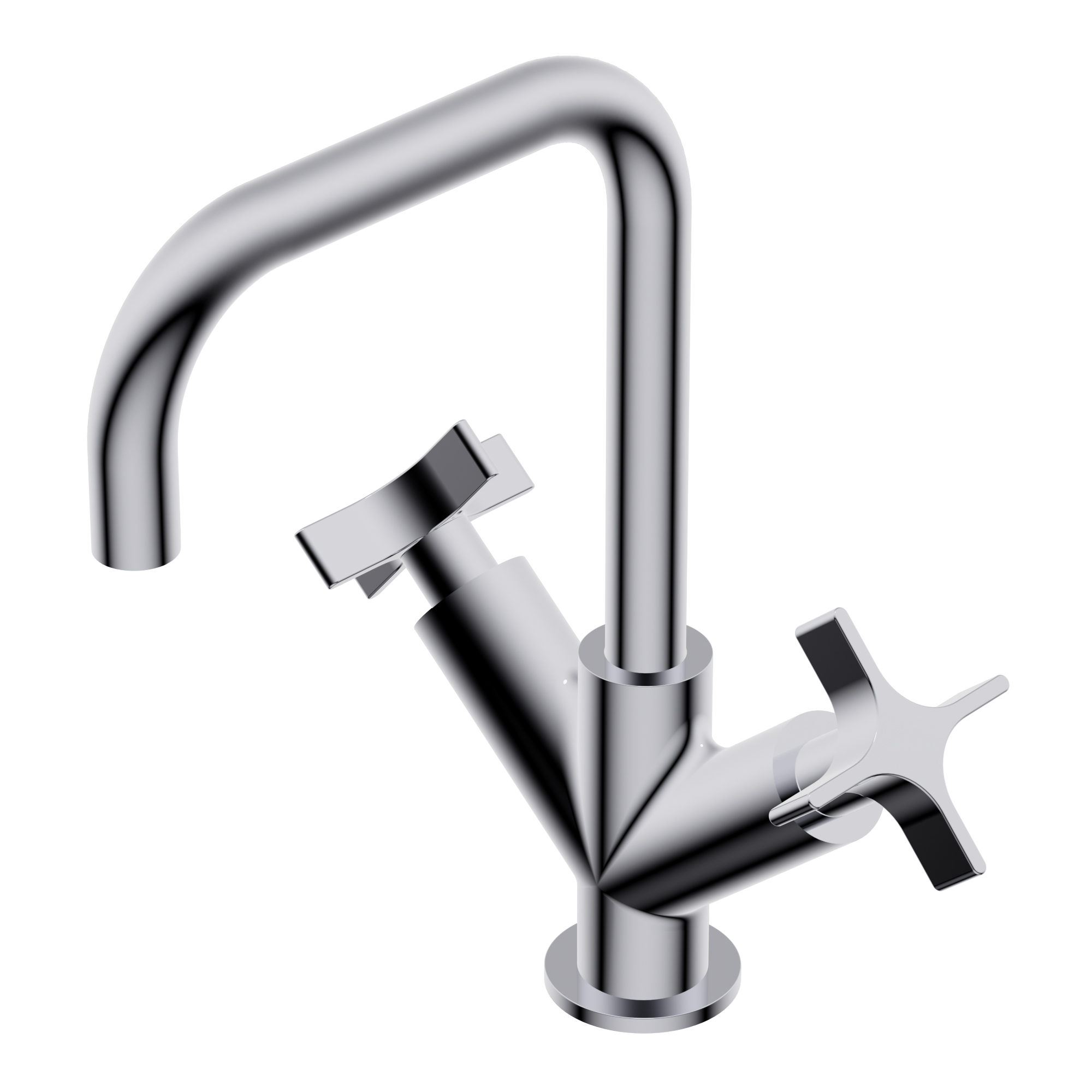 Diametro35 Cross Single hole basin mixer