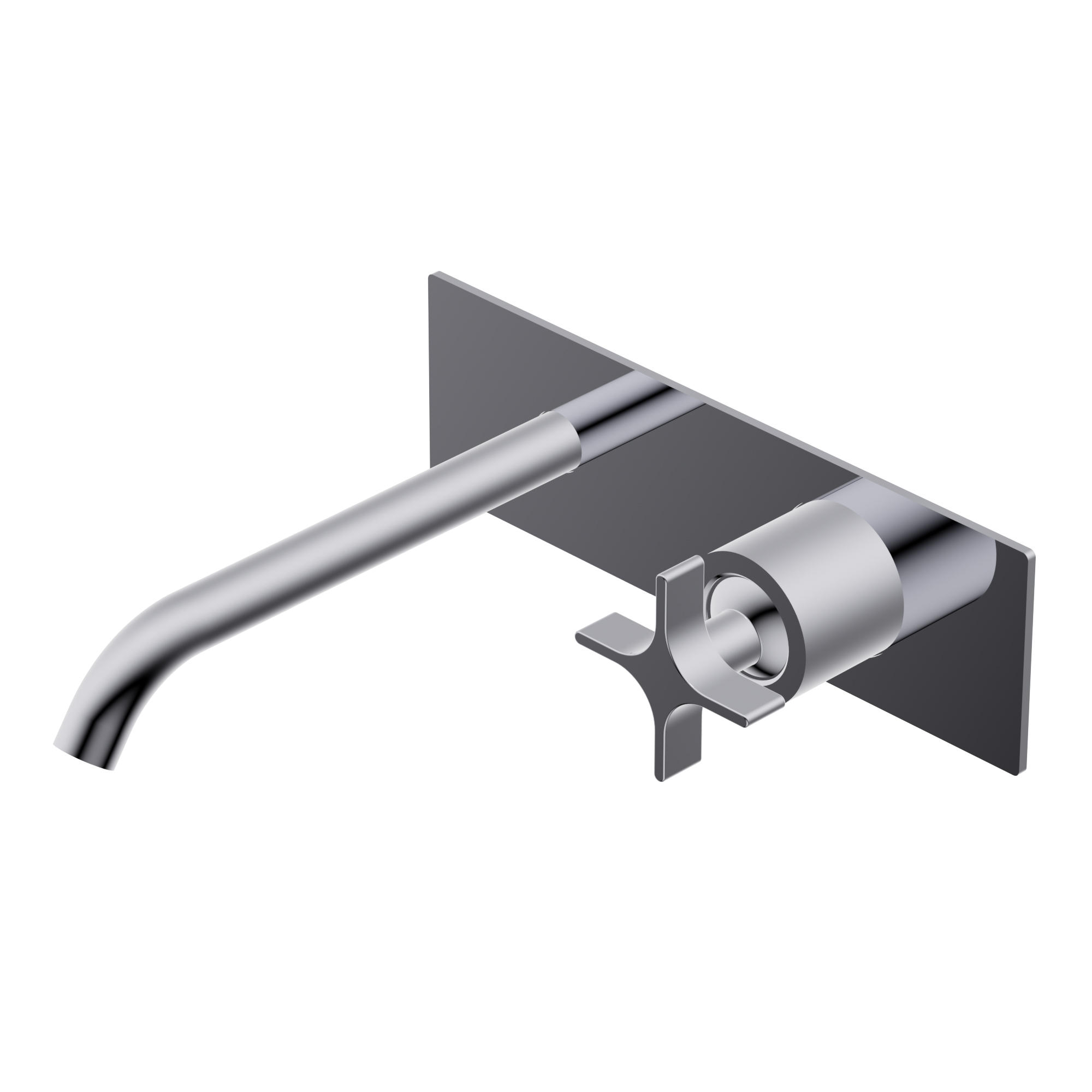 Diametro35 Cross Outer parts for built-in single lever basin mixer -