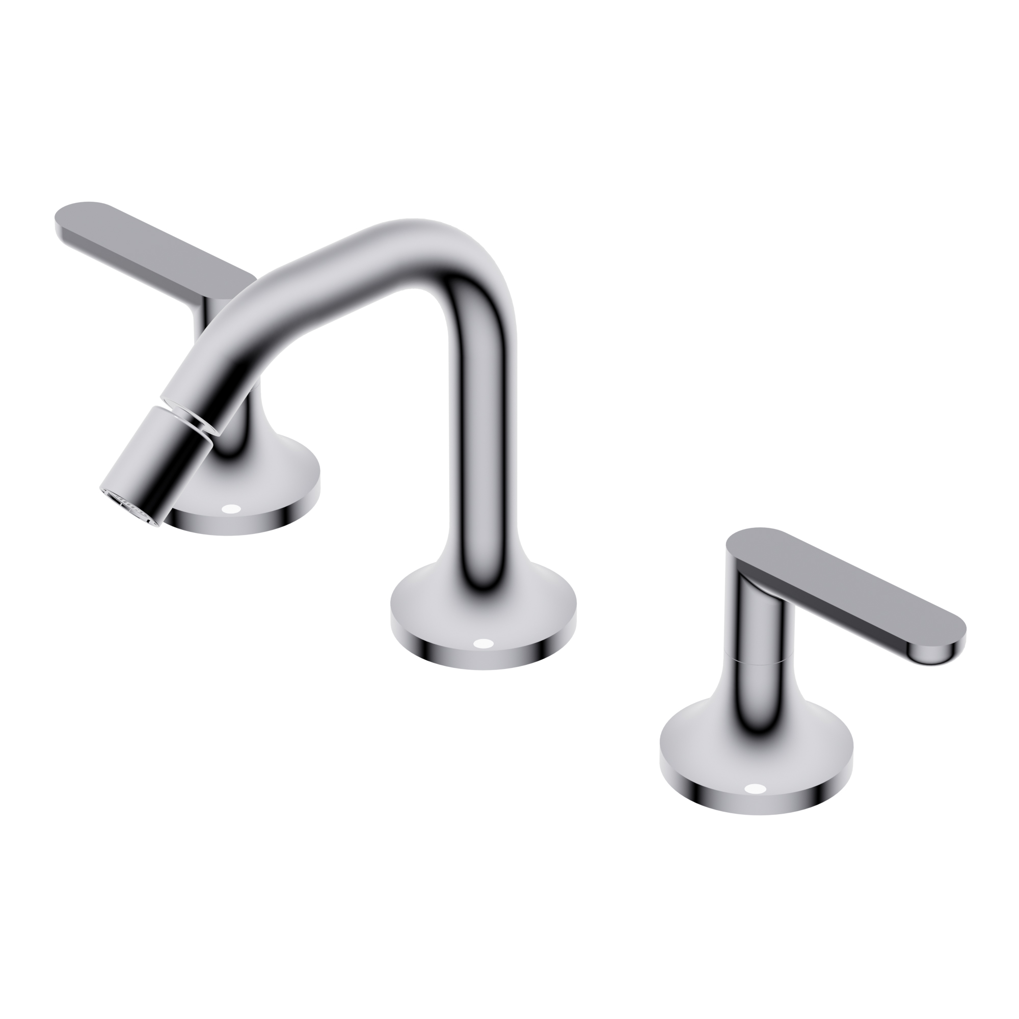 Diametro35 Elegance Three holes bidet group - square spout He=86mm L=124mm