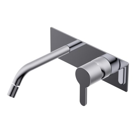 Diametro35 Elegance Outer parts for built-in single lever bidet mixer - spout SX Lmax=179mm external plate