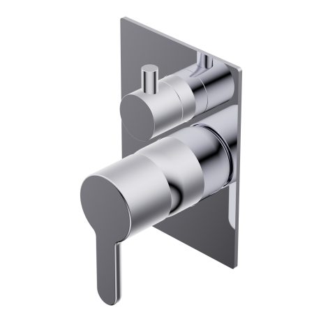 Diametro35 Elegance Outer parts for built-in single lever bath/shower mixer, two ways with rotative diverter