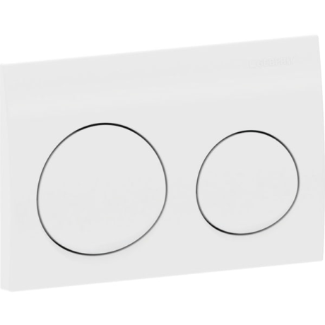 GEBERIT ALPHE 25 (formerly Alpha 20) ROUND DUAL FLUSH PALTE (Plastic) Chrome Finish GERMANY